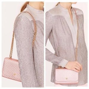 Tory Burch Marion Metallic Crossbody